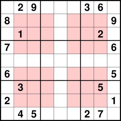 Extra Region Sudoku example